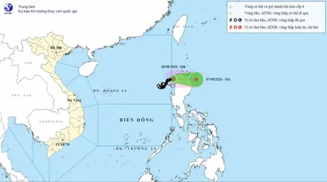 Thời tiết ngày 6/8: Bão số 3 đã di chuyển ra ngoài Biển Đông