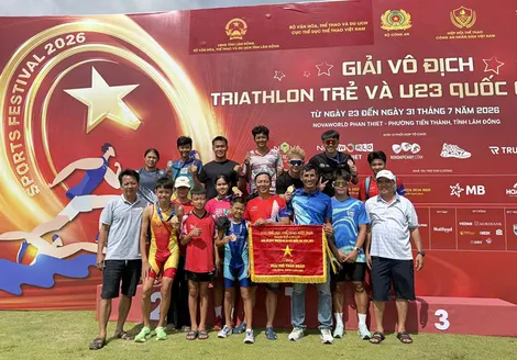 Triathlon Cần Thơ kỳ vọng vào lực lượng trẻ