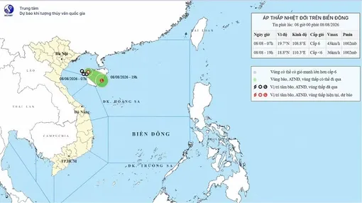Áp thấp nhiệt đới trên Biển Đông có khả năng mạnh lên thành bão