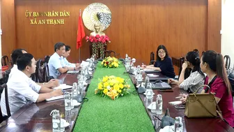 Đoàn Tổ chức Liên minh Na Uy khảo sát tại xã An Thạnh