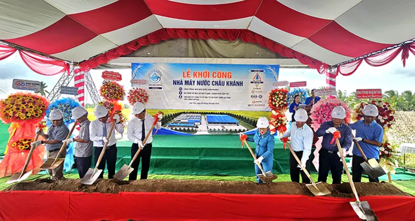 Khởi công Nhà máy nước Châu Khánh, công suất 29.500m³/ngày đêm