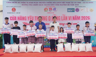 សម្ព័ន្ធ​យុវ​ជន​សង្កាត់​កៃ​ខេ​ ចាត់​តាំង​ ''ហាង​នៃ​ក្តី​ស្រ​ឡាញ់​សូន្យ​ដុង'' លើក​ទី' ៦ ឆ្នាំ​ ២០២៦