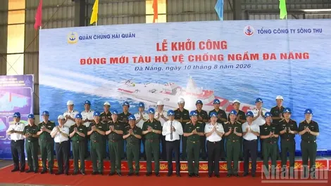 Việt Nam khởi công đóng mới Tàu hộ vệ chống ngầm đa năng