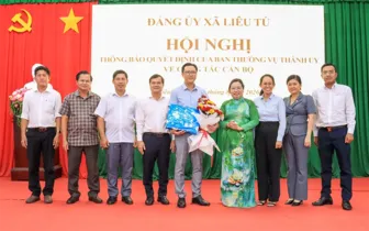 Xã Liêu Tú thông báo quyết định của Ban Thường vụ Thành ủy Cần Thơ về công tác cán bộ