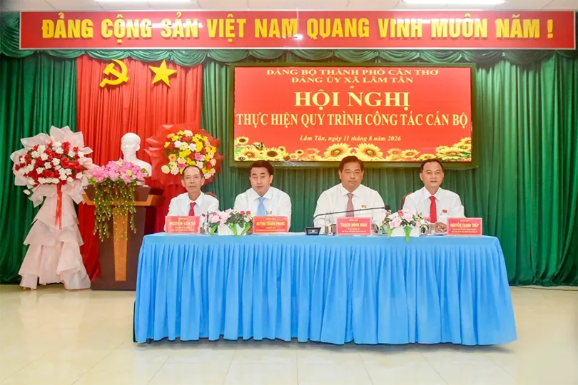 Xã Lâm Tân thực hiện quy trình công tác cán bộ