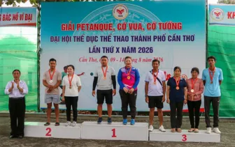 Bế mạc môn Bi sắt Đại hội Thể dục thể thao thành phố
