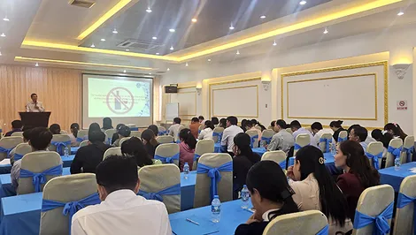 Tập huấn phương pháp can thiệp tác hại rượu, bia cho cán bộ trạm y tế