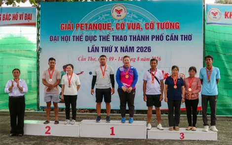 Bế mạc môn Bi sắt Đại hội Thể dục thể thao thành phố