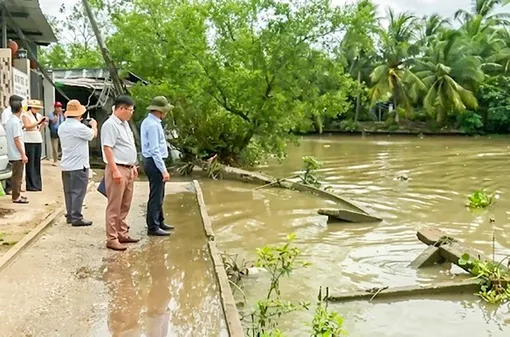 Cử tri xã Đại Hải kiến nghị sớm khắc phục tình trạng sạt lở đường giao thông