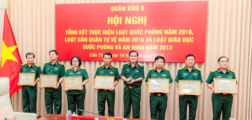 Quân khu 9 tổng kết thực hiện Luật Quốc phòng năm 2018, Luật Dân quân tự vệ năm 2019 và Luật Giáo dục quốc phòng và an ninh năm 2013