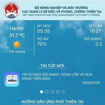 Hướng dẫn người dân cài đặt ứng dụng phòng, chống thiên tai