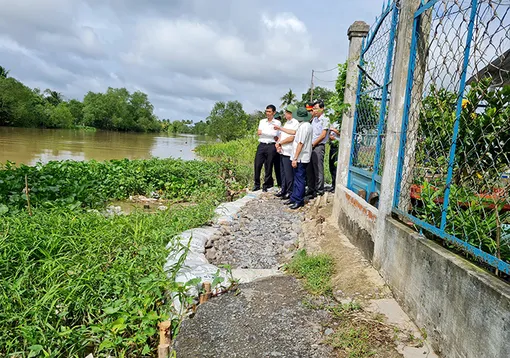 Ưu tiên đầu tư khắc phục sạt lở nguy hiểm đoạn bờ phải sông Trà Nóc