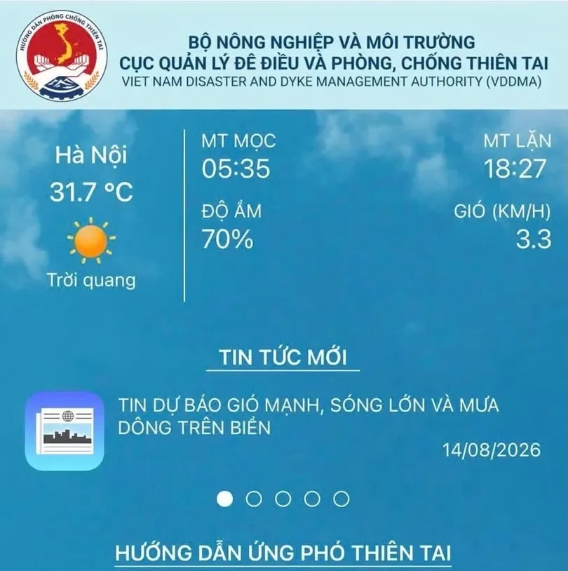 Hướng dẫn người dân cài đặt ứng dụng phòng, chống thiên tai
