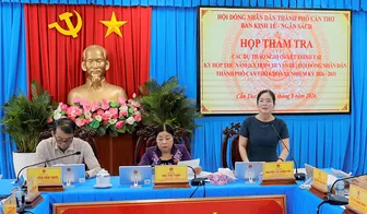 Ban Kinh tế - Ngân sách HĐND TP Cần Thơ thẩm tra các dự thảo nghị quyết