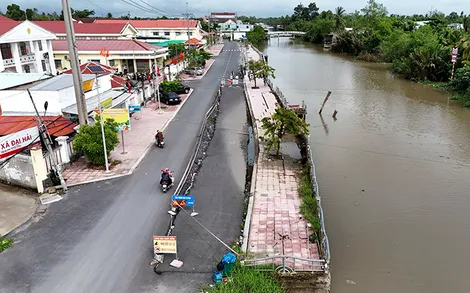 Sớm đầu tư dự án khẩn cấp chống sạt lở bờ kênh Số 1 và bờ sông Mang Cá - Đại Thành thuộc xã Đại Hải