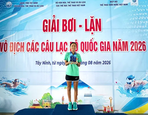 Bơi Cần Thơ giành 20 huy chương Giải Bơi - Lặn các CLB quốc gia