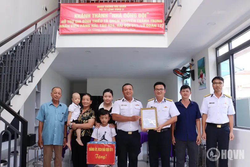Bộ Tư lệnh Vùng 5 Hải quân khánh thành nhà đồng đội