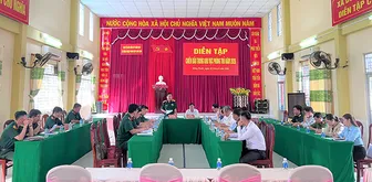 Kiểm tra công tác chuẩn bị diễn tập chiến đấu trong khu vực phòng thủ năm 2026 ở xã Đông Thuận