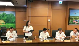 Bà Triệu Thị Ngọc Diễm, đại biểu Quốc hội đơn vị TP Cần Thơ, góp ý định hướng chính sách sửa đổi Luật Đất đai năm 2024