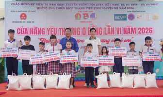 សម្ព័ន្ធ​យុវ​ជន​សង្កាត់​កៃ​ខេ​ ចាត់​តាំង​ "ហាង​នៃ​ក្តី​ស្រ​ឡាញ់​សូន្យ​ដុង​" លើក​ទី​ ៦ ឆ្នាំ​ ២០២៦