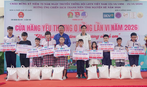 សម្ព័ន្ធ​យុវ​ជន​សង្កាត់​កៃ​ខេ​ ចាត់​តាំង​ "ហាង​នៃ​ក្តី​ស្រ​ឡាញ់​សូន្យ​ដុង​" លើក​ទី​ ៦ ឆ្នាំ​ ២០២៦