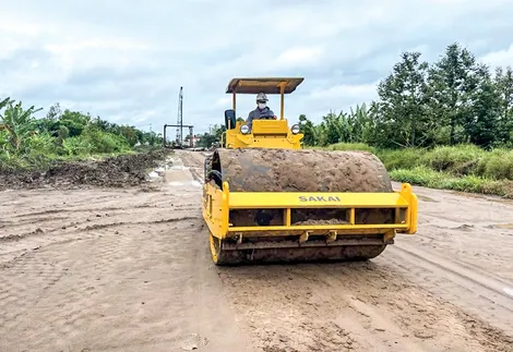 Đẩy nhanh tiến độ thi công các công trình đường tỉnh