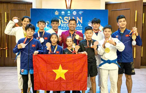 Jujitsu Cần Thơ đoạt 21 huy chương Giải Đông Nam Á