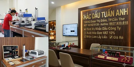 Khắc dấu tròn công ty siêu tốc - Chuẩn pháp lý, đẹp bền mực