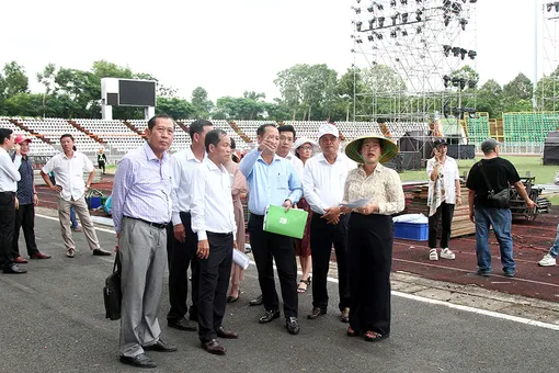 Kiểm tra công tác chuẩn bị Lễ khai mạc Đại hội Thể dục thể thao lần thứ X, gắn với kỷ niệm Quốc khánh 2-9