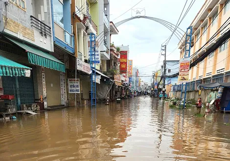 Đề phòng ngập lụt đô thị trong đợt triều cường Rằm tháng 7 âm lịch