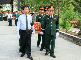 Ban Chỉ đạo 515 TP Cần Thơ tổ chức Lễ truy điệu, an táng 38 hài cốt liệt sĩ