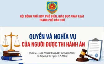 [INFOGRAPHICS] Quyền và nghĩa vụ của người được thi hành án