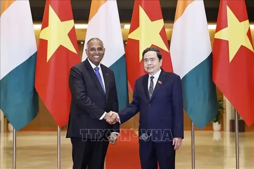 Chủ tịch Quốc hội Côte d’Ivoire Patrick Achi kết thúc chuyến thăm chính thức Việt Nam
