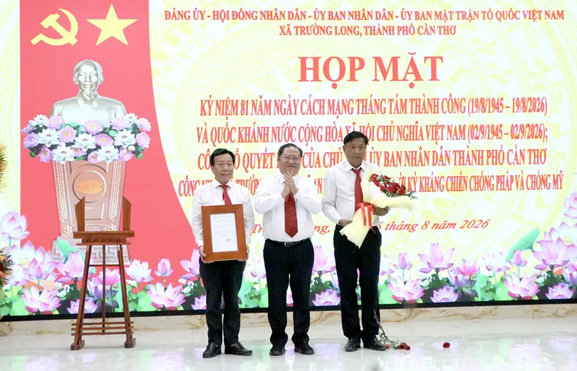Trường Long được công nhận là xã An toàn khu