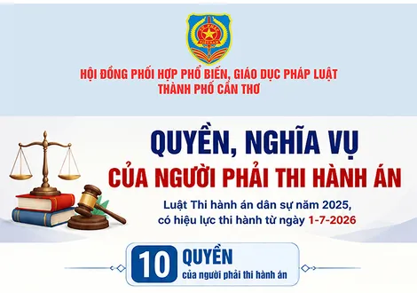 [INFOGRAPHICS] Quyền, nghĩa vụ của người phải thi hành án
