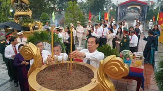 Lãnh đạo các cơ quan Trung ương và TP Cần Thơ viếng Nghĩa trang Liệt sĩ thành phố