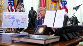 Tổng thống Trump ký lệnh đổi tên hồ Ontario thành “Hồ Mỹ”
