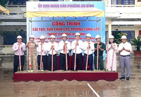 Phường An Bình khởi công 4 công trình chào mừng Cách mạng tháng Tám và Quốc khánh 2-9