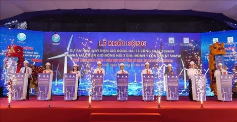 Khởi động 3 dự án điện gió với tổng vốn đầu tư 6.300 tỷ đồng
