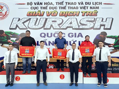 Kurash Cần Thơ đứng thứ Ba toàn đoàn Giải trẻ quốc gia