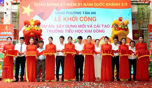 Phường Tân An khởi công 2 dự án, công trình chào mừng Cách mạng Tháng Tám và Quốc khánh 2-9