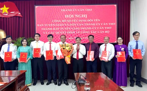 Đổi tên Ban Tuyên giáo và Dân vận Thành ủy thành Ban Tuyên giáo Thành ủy