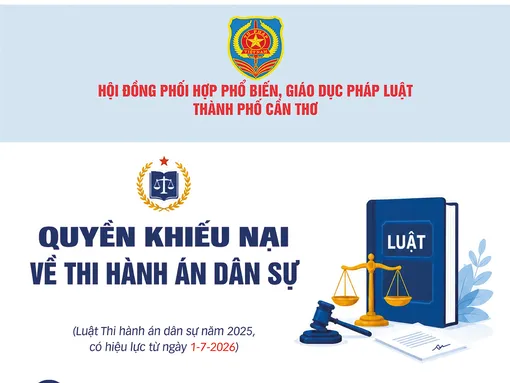 [INFOGRAPHICS] Quyền khiếu nại về thi hành án dân sự