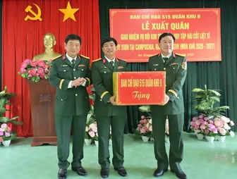 Quân khu 9 xuất quân tìm kiếm, quy tập, hồi hương hài cốt liệt sĩ hy sinh tại Campuchia trong các thời kỳ chiến tranh