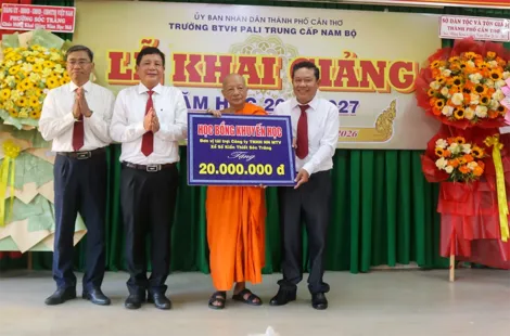 Trường Bổ túc Văn hóa Pali Trung cấp Nam Bộ khai giảng năm học mới