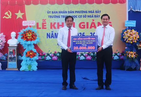 2.150 học sinh Trường THCS Ngã Bảy tựu trường năm học 2026-2027