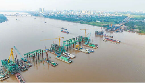Hanoi accelerates construction of seven Red River bridges for APEC 2027