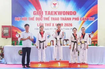 Cụm 3 - xã Phong Điền dẫn đầu môn Taekwondo Đại hội Thể dục thể thao thành phố