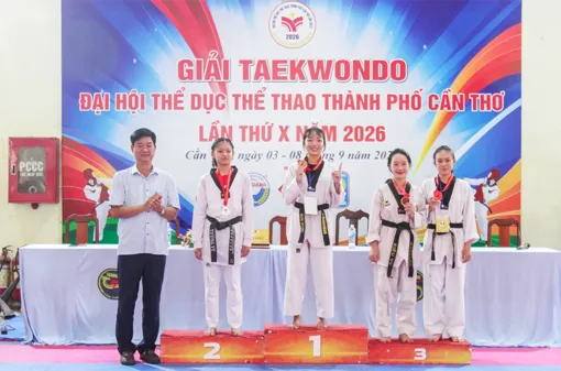 Cụm 3 - xã Phong Điền dẫn đầu môn Taekwondo Đại hội Thể dục thể thao thành phố