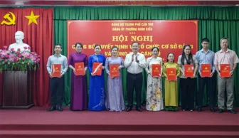 Thành lập 14 tổ chức đảng trực thuộc Đảng ủy phường Ninh Kiều